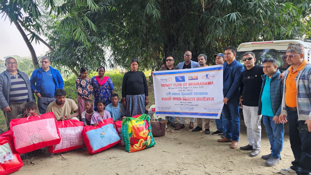 Blankets and Winter clothes distrubtion in Musahar Community in Kanpara on 10th Charter Day.